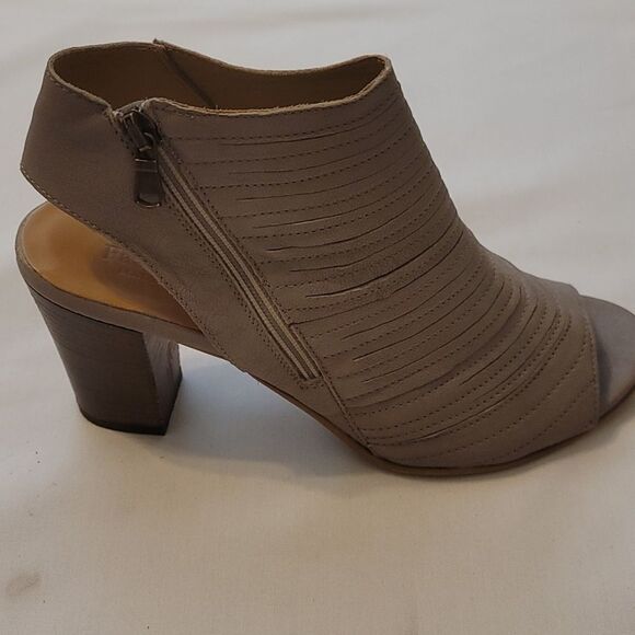 Fabianelli Made in Italy leather open toe heels size 39 - Picture 1 of 8